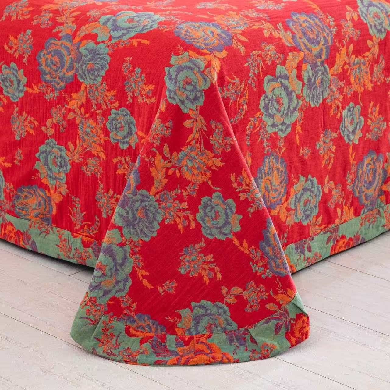 Ensemble de literie Ownkoti Pivoine en gaze de pur coton (4 pièces) - image 5