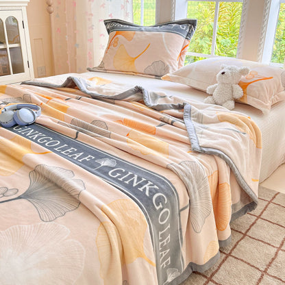 Couverture douillette et chaude en feuille de ginkgo - image 4