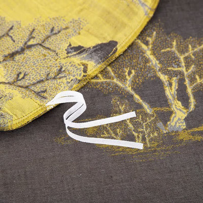 Parure de lit en gaze de coton jacquard à imprimé paysage (4 pièces) - image 8