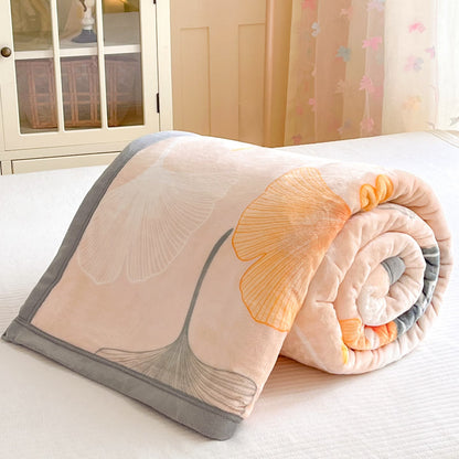 Couverture douillette et chaude en feuille de ginkgo - image 2