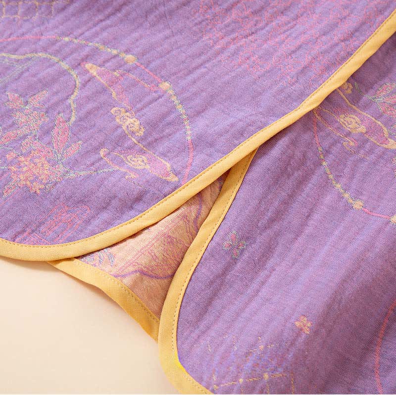 Vêtements d'intérieur Ownkoti style oriental rétro jacquard en gaze de coton - image 3