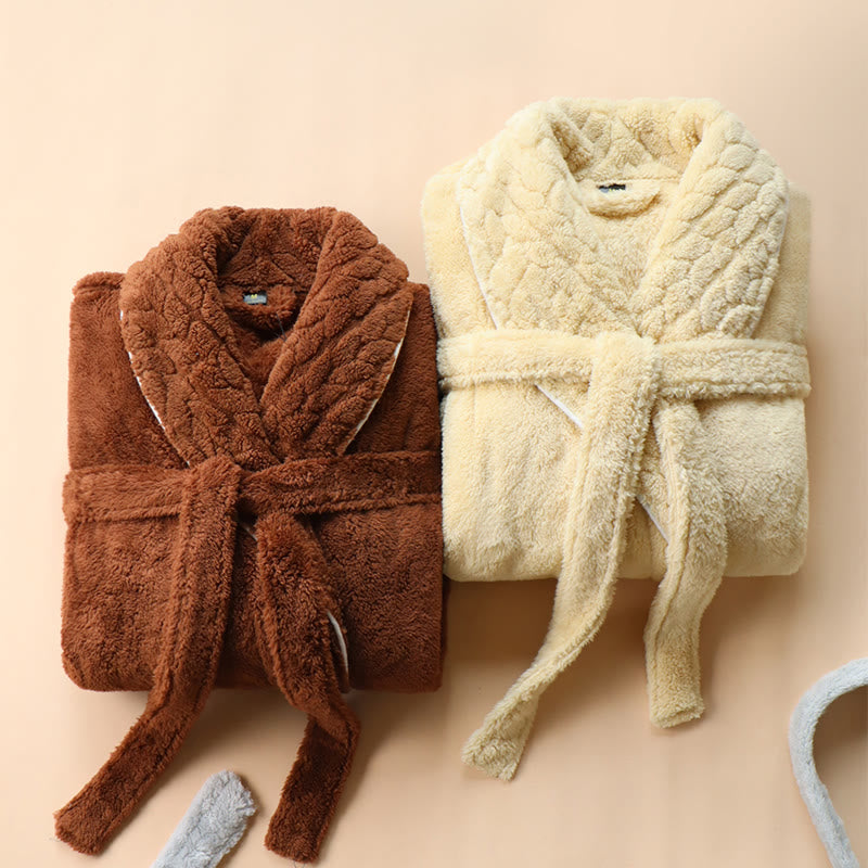 Peignoir luxueux en polaire double épaisseur - image 7