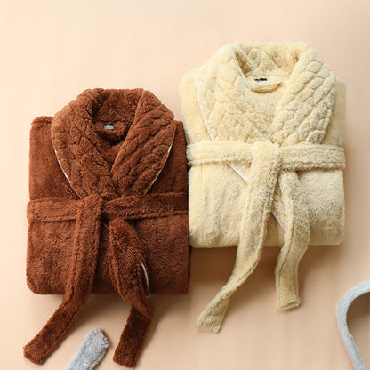 Peignoir luxueux en polaire double épaisseur - image 7