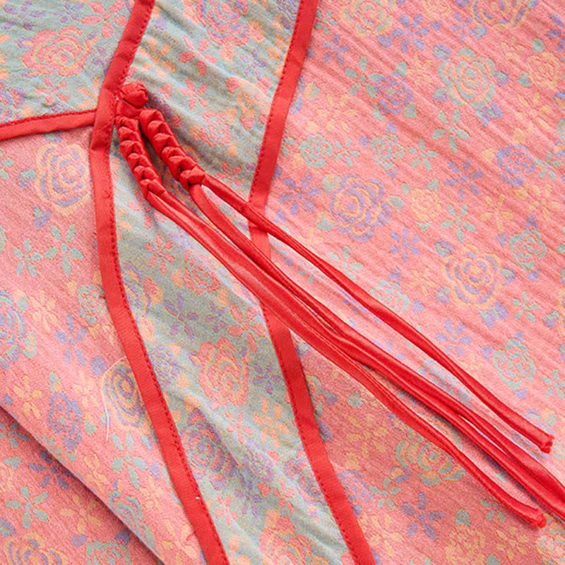 Nuisette en gaze de coton rose grande taille Ownkoti - image 4