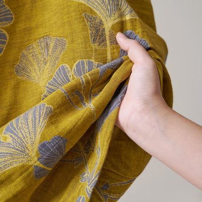 Peignoir kimono en gaze de coton et ginkgo - image 45
