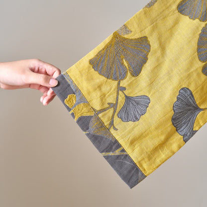 Peignoir kimono en gaze de coton et ginkgo - image 15