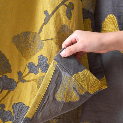 Peignoir kimono en gaze de coton et ginkgo - image 14