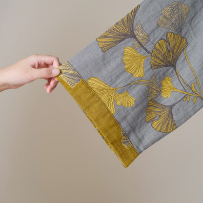 Peignoir kimono en gaze de coton et ginkgo - image 38