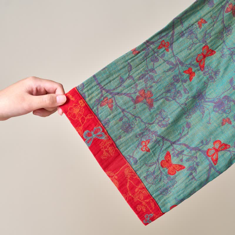 Peignoir kimono Ownkoti en gaze de coton style papillon vintage - image 17