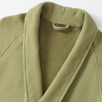 Peignoir unisexe en coton Ownkoti, couleur unie - image 6