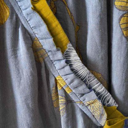 Chemise de nuit en coton de style Hanfu à motif de feuilles de ginkgo - image 19