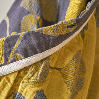 Chemise de nuit en coton de style Hanfu à motif de feuilles de ginkgo - image 14