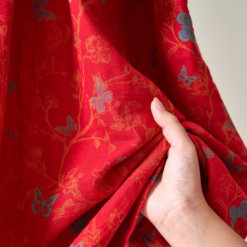 Nuisette en coton Ownkoti Vintage Butterfly inspirée du Hanfu - image 3