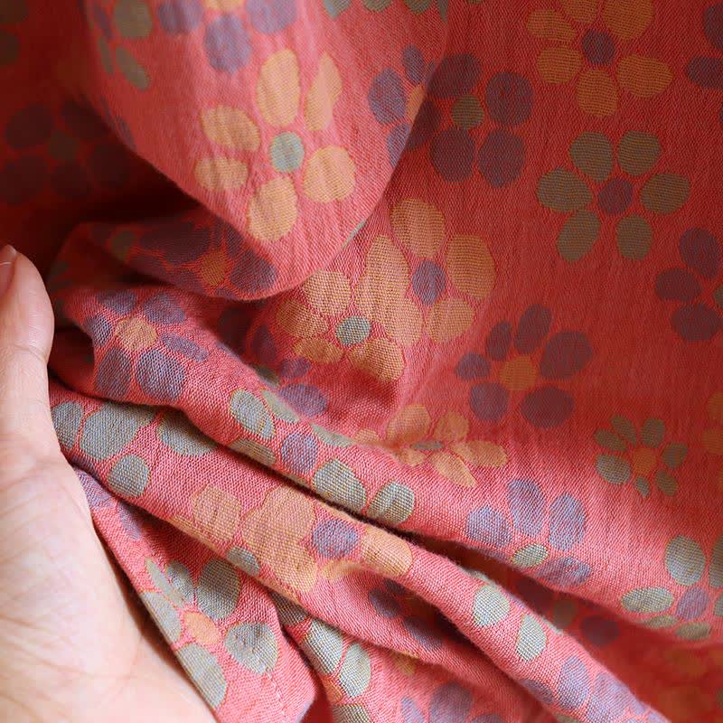 Chemise de nuit à manches longues en gaze de coton Ownkoti à motif floral - image 9