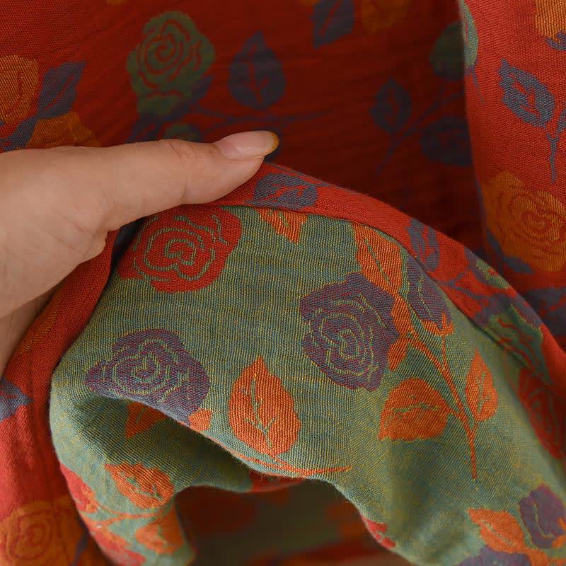 Nuisette à manches longues en gaze de coton rose Ownkoti - image 6