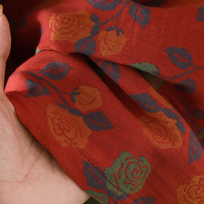 Nuisette à manches longues en gaze de coton rose Ownkoti - image 5