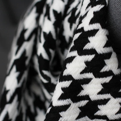 Couverture à pompons Ownkoti Classic à motif pied-de-poule - image 7