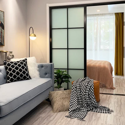 Couverture à pompons Ownkoti Classic à motif pied-de-poule - image 2