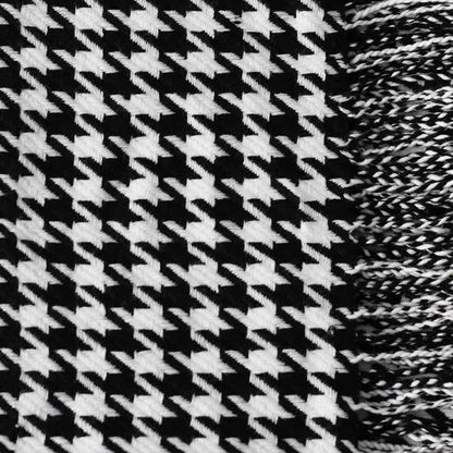 Couverture à pompons Ownkoti Classic à motif pied-de-poule - image 6