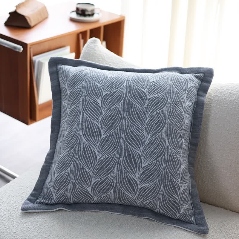 Couverture tricotée artistique à motif de feuilles Ownkoti - image 19