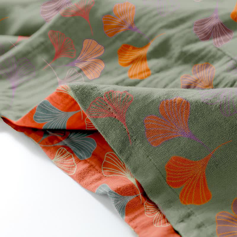 Ensemble kimono Ginkgo en gaze de coton - image 14