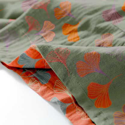 Ensemble kimono Ginkgo en gaze de coton - image 14