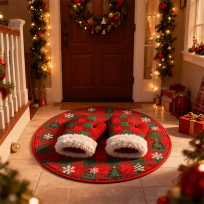 Tapis de Noël Ownkoti avec effet 3D - C - 140 cm x 140 cm - image 4