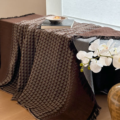 Couverture multifonctionnelle en coton jacquard vintage Ownkoti - image 30