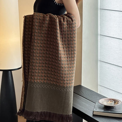 Couverture multifonctionnelle en coton jacquard vintage Ownkoti - image 13