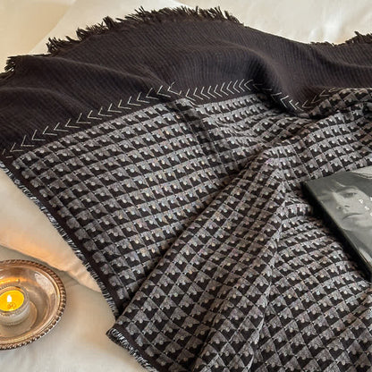 Couverture multifonctionnelle en coton jacquard vintage Ownkoti - image 22