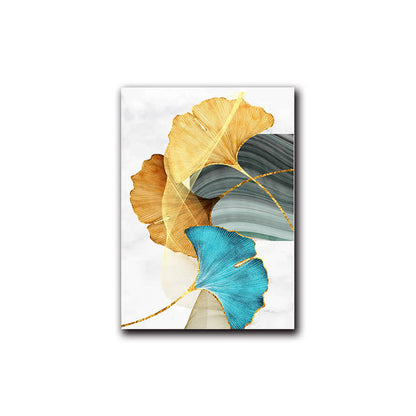 Peinture décorative de luxe à la feuille de ginkgo Ownkoti - B - 40 cm x 60 cm - image 4