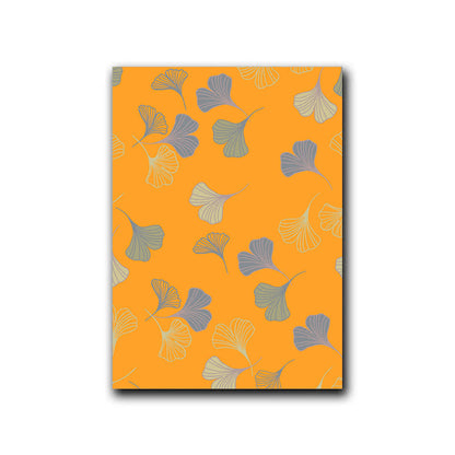 Peinture décorative à la feuille de ginkgo « Murmure d'or » d'Ownkoti - Orange - 40 cm x 60 cm - image 9