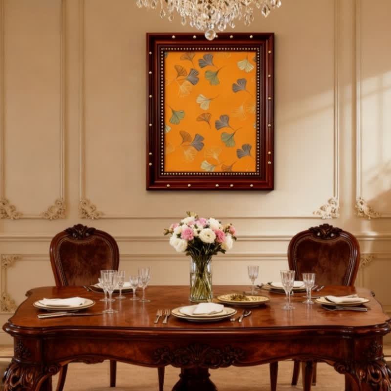 Peinture décorative à la feuille de ginkgo « Murmure d'or » d'Ownkoti - image 8