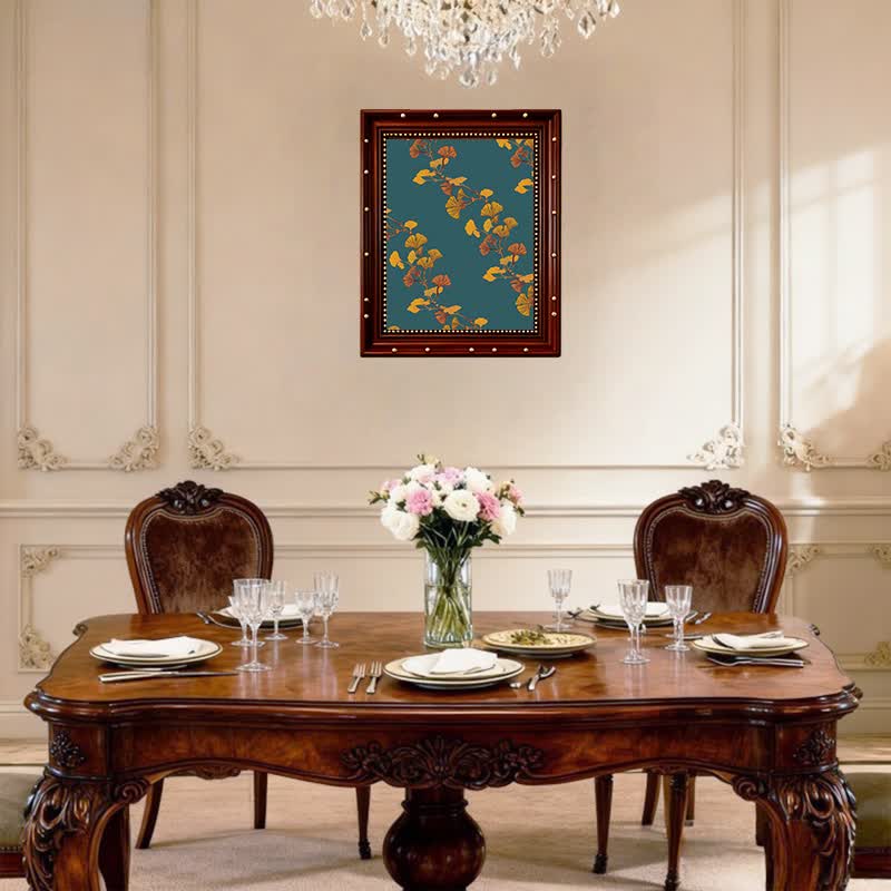 Peinture décorative de grande feuille de ginkgo Ownkoti - image 2