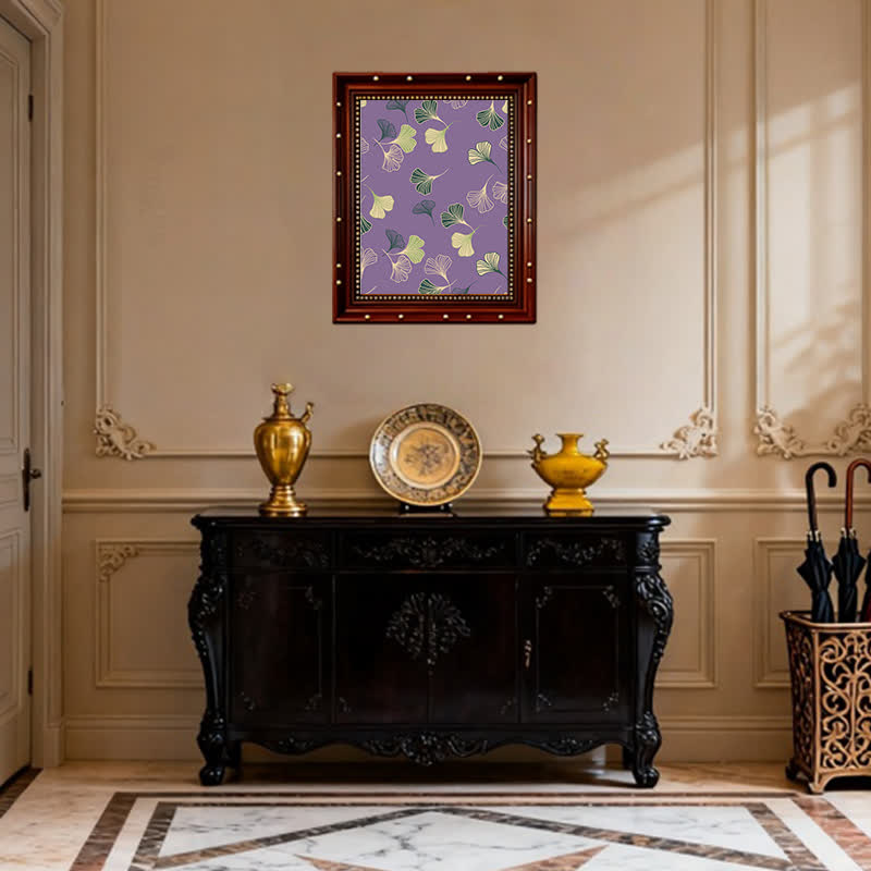 Peinture décorative à la feuille de ginkgo « Murmure d'or » d'Ownkoti - image 3