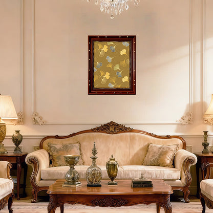 Peinture décorative à la feuille de ginkgo « Murmure d'or » d'Ownkoti - image 1