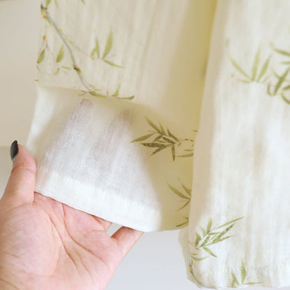 Vêtements d'intérieur d'inspiration orientale Ownkoti, confectionnés en coton de bambou et ornés d'un motif papillon. - image 5