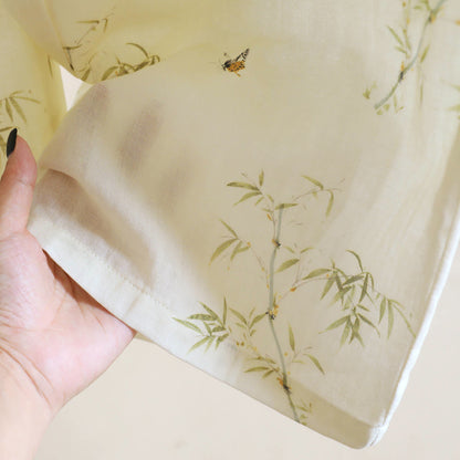 Vêtements d'intérieur d'inspiration orientale Ownkoti, confectionnés en coton de bambou et ornés d'un motif papillon. - image 11