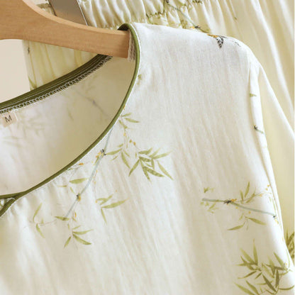 Vêtements d'intérieur d'inspiration orientale Ownkoti, confectionnés en coton de bambou et ornés d'un motif papillon. - image 4