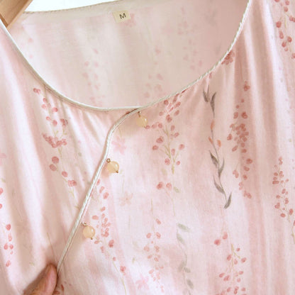 Vêtements d'intérieur à rayures d'inspiration orientale Ownkoti, en coton à motifs floraux - image 3