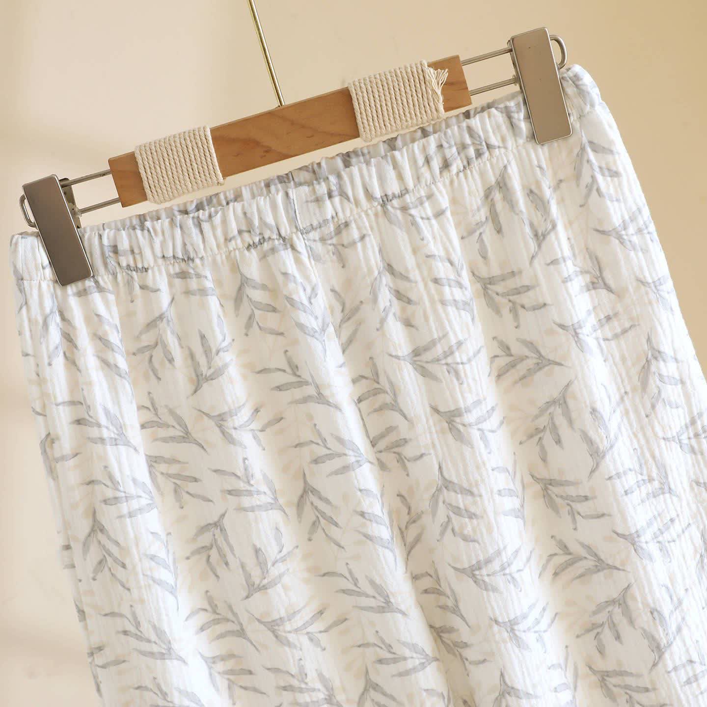 Vêtements d'intérieur Ownkoti confectionnés en coton à motifs de feuilles d'inspiration orientale. - image 12