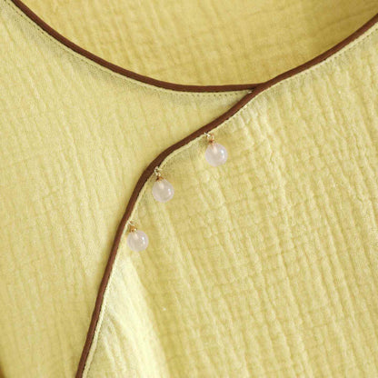 Vêtements d'intérieur Ownkoti confectionnés en coton à motifs de feuilles d'inspiration orientale. - image 7