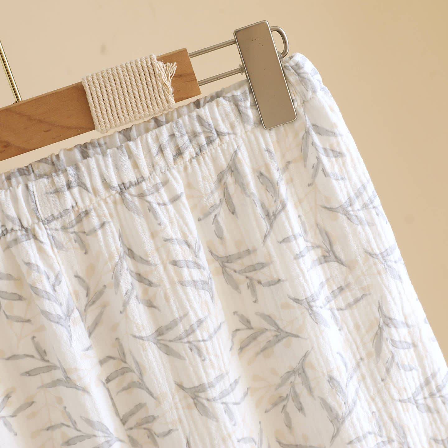 Vêtements d'intérieur Ownkoti confectionnés en coton à motifs de feuilles d'inspiration orientale. - image 13