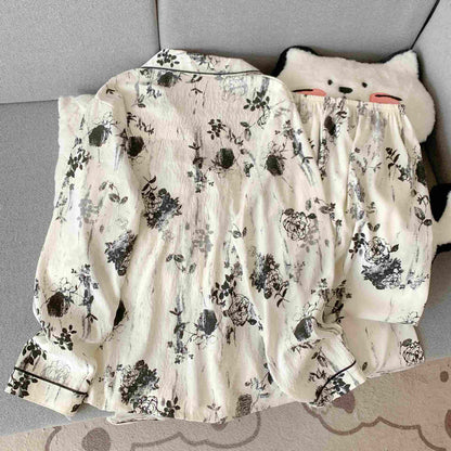 Ensemble de vêtements d'intérieur Ownkoti style Ink avec motif rose - image 1