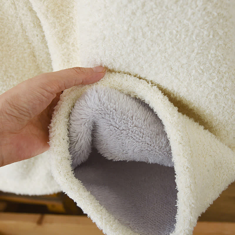 Ensemble de vêtements d'intérieur à motif fraise en polaire sherpa - image 10