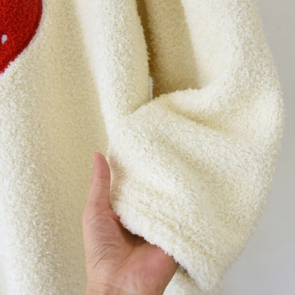 Ensemble de vêtements d'intérieur à motif fraise en polaire sherpa - image 8