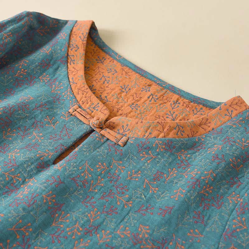 pyjama vintage en coton à manches longues - image 1