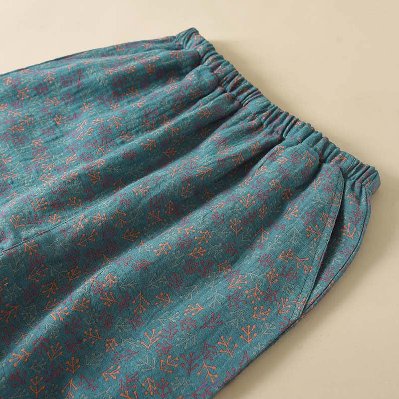 pyjama vintage en coton à manches longues - image 5