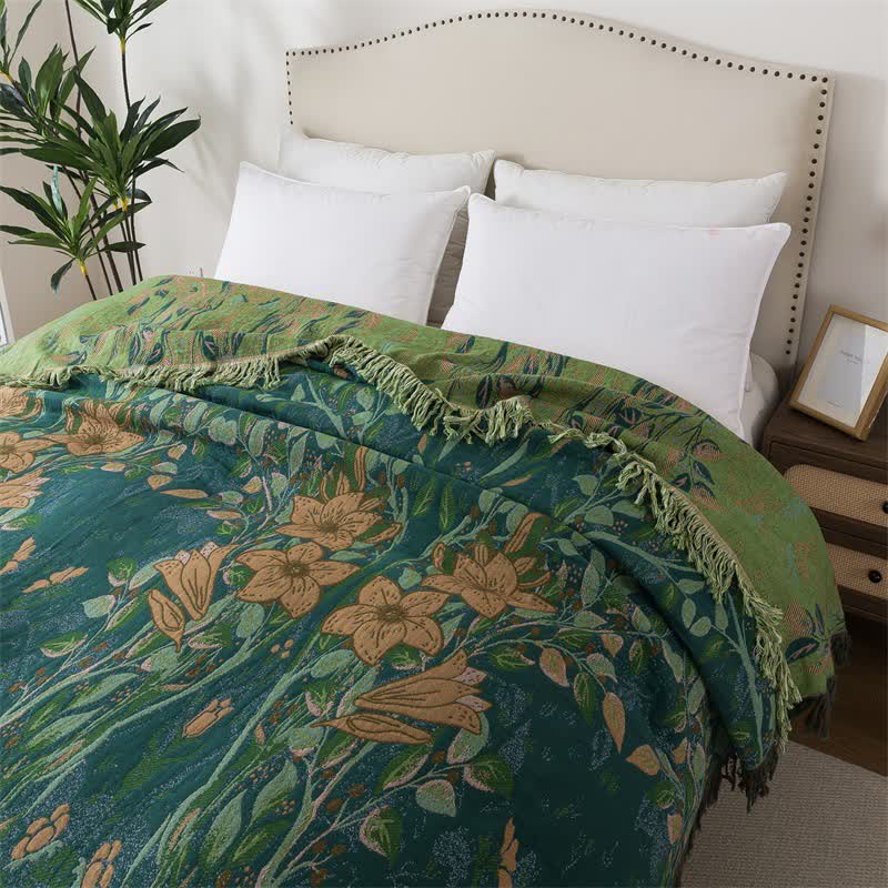 Couverture à pompons en gaze de coton lys Ownkoti Lily - image 6