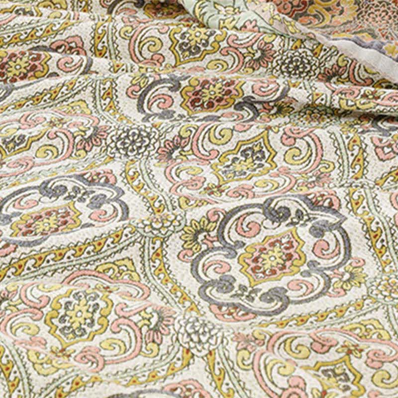 Couette Ownkoti élégante en gaze de coton vintage à motif floral - image 4